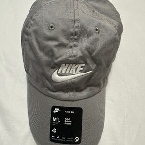 Nike Gray Swoosh Adjustable Hat